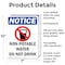 Signmission Non-Potable Water, 7 in W x Rectangle, Aluminum OS-2PACK-NS-A-710-V-15107 - alternate 6